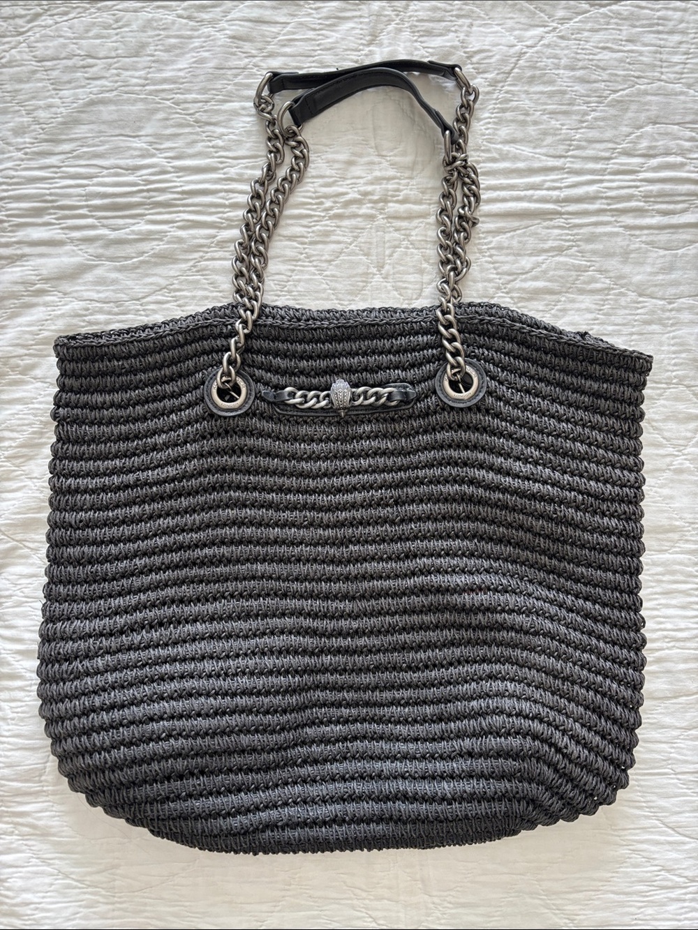 Kurt Geiger Chelsea Raffia Tote Bag